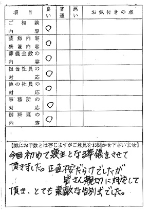 実際のお客様よりの声