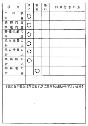 実際のお客様よりの声